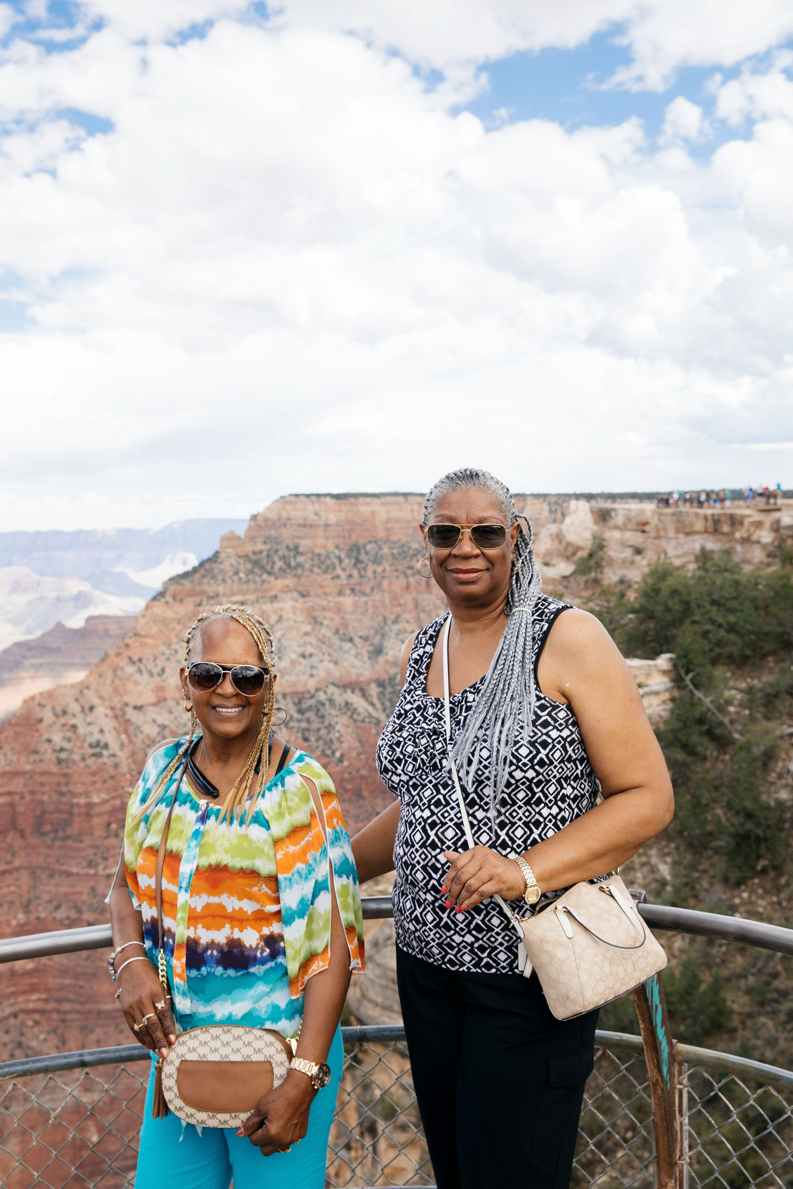 Dorquettia Pitts and Avis Brown in Grand Canyon National Park, Arizona.