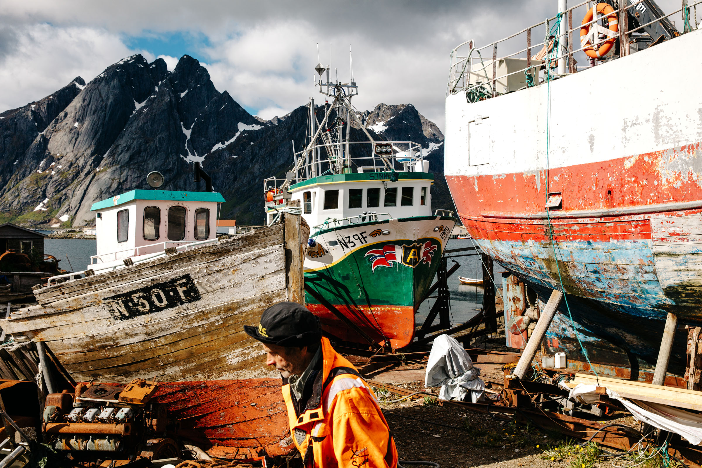 Fisherman in Sund, Norway.